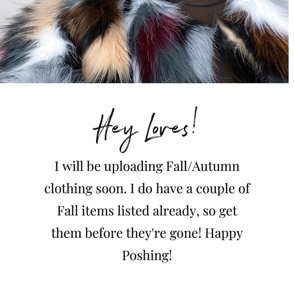 Fall clothing coming soon.
